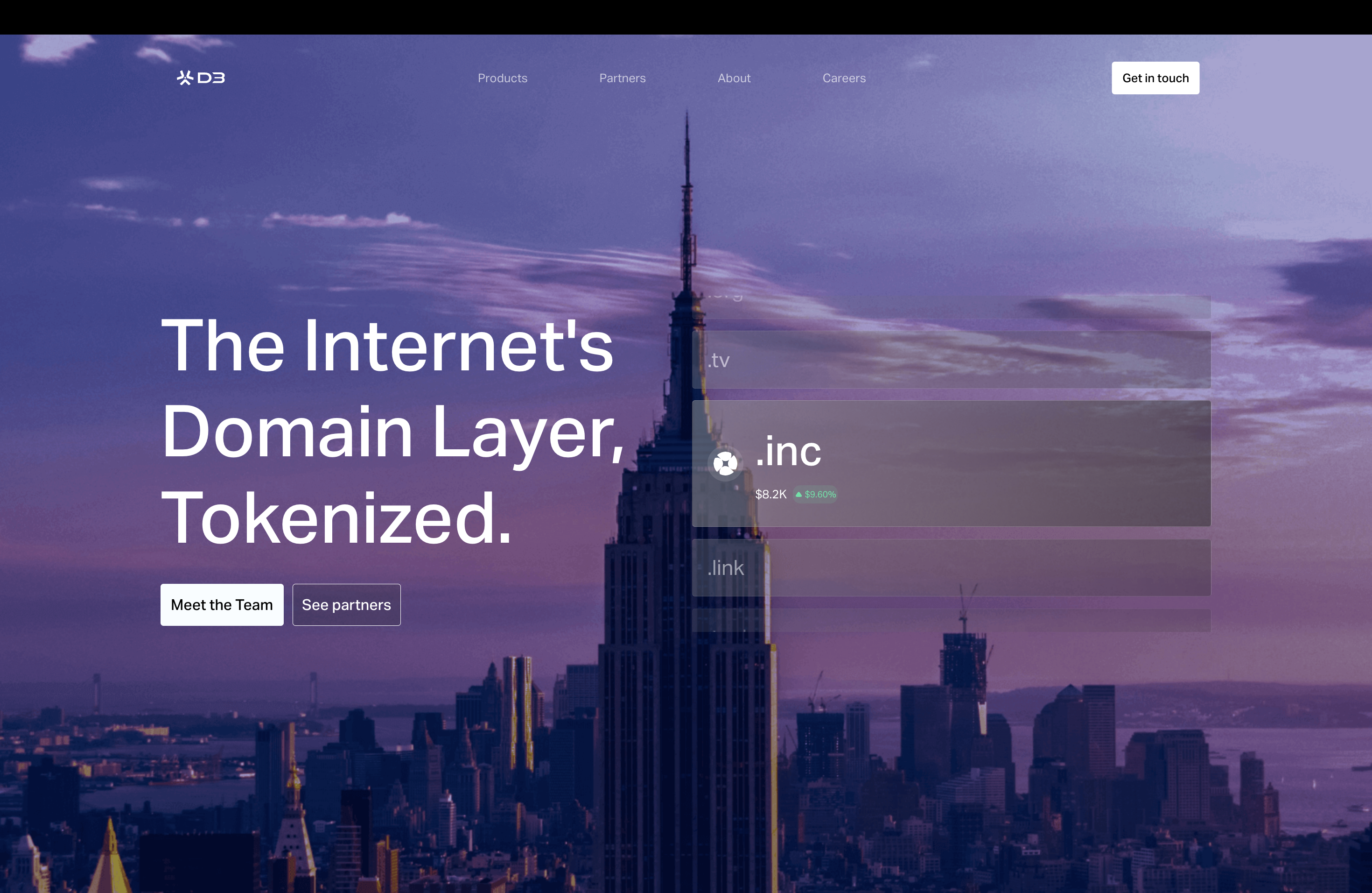 D3 Landing Page